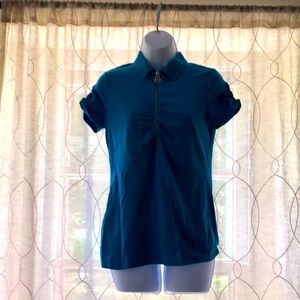 Michael Kors Blue Short Sleeve Top